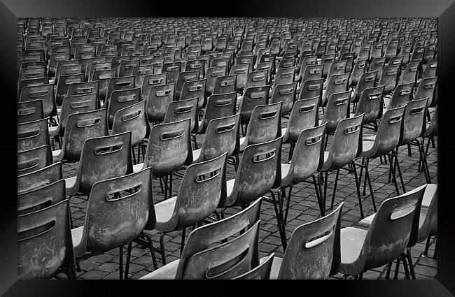 Chairs Framed Print by Sam Burton