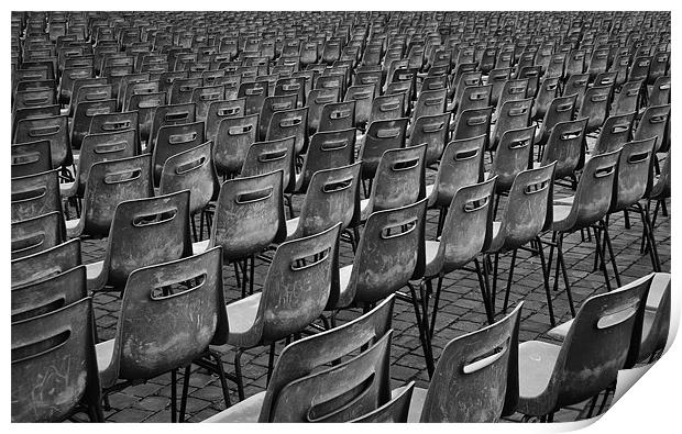 Chairs Print by Sam Burton