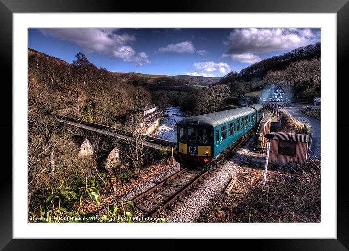 Railcar at Berwyn Framed Mounted Print by Rob Hawkins