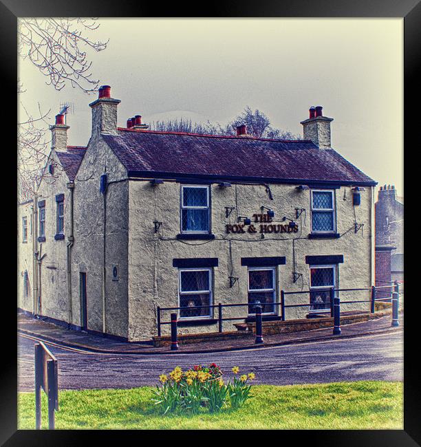 The Fox & Hounds Wylam Framed Print by John Ellis