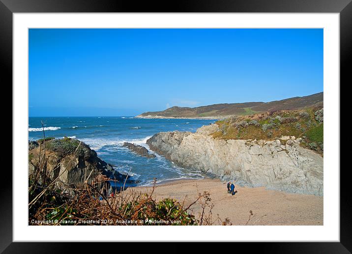Barricane to Morte Point Framed Mounted Print by Joanne Crockford