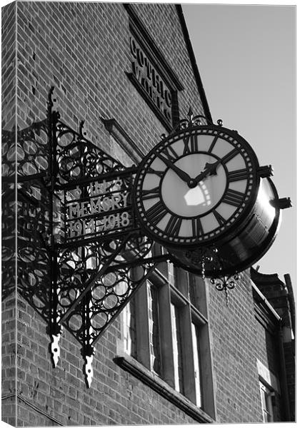 Gothic Works Clock Canvas Print by Ian Shadlock