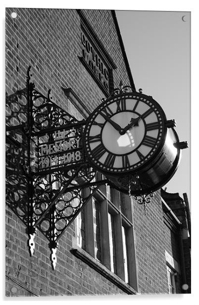 Gothic Works Clock Acrylic by Ian Shadlock