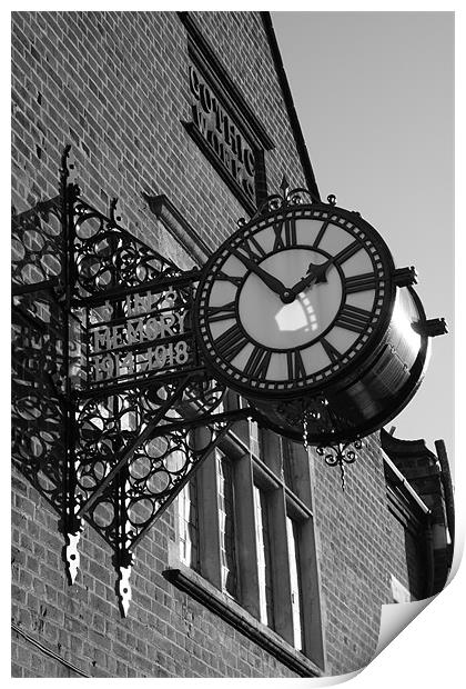 Gothic Works Clock Print by Ian Shadlock