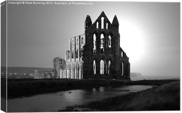 Whitby Abbey Canvas Print by Mark Bunning