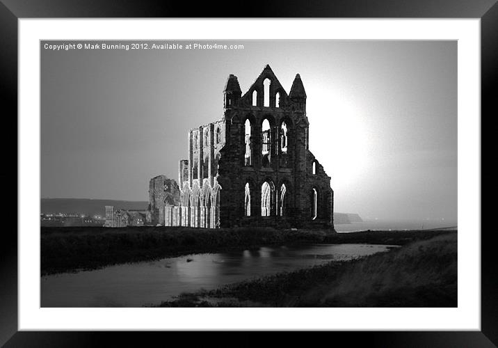 Whitby Abbey Framed Mounted Print by Mark Bunning