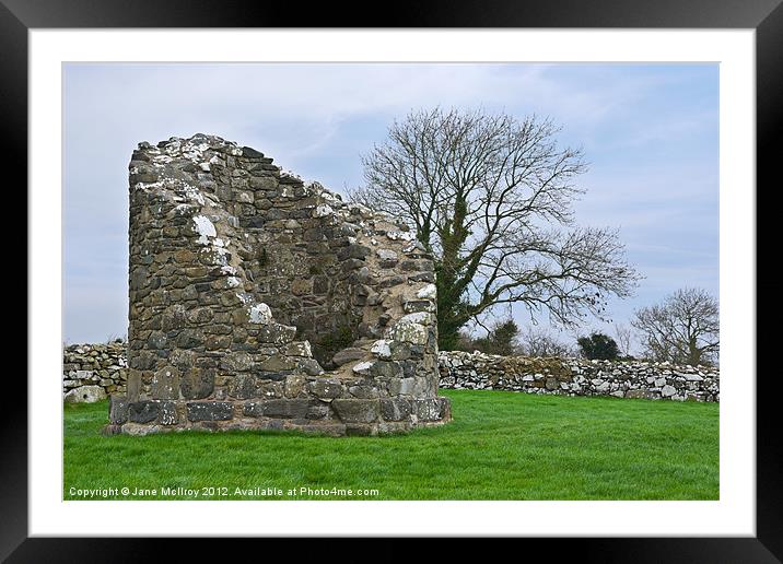 Round Tower, Nendrum Monastery, Strangford Framed Mounted Print by Jane McIlroy
