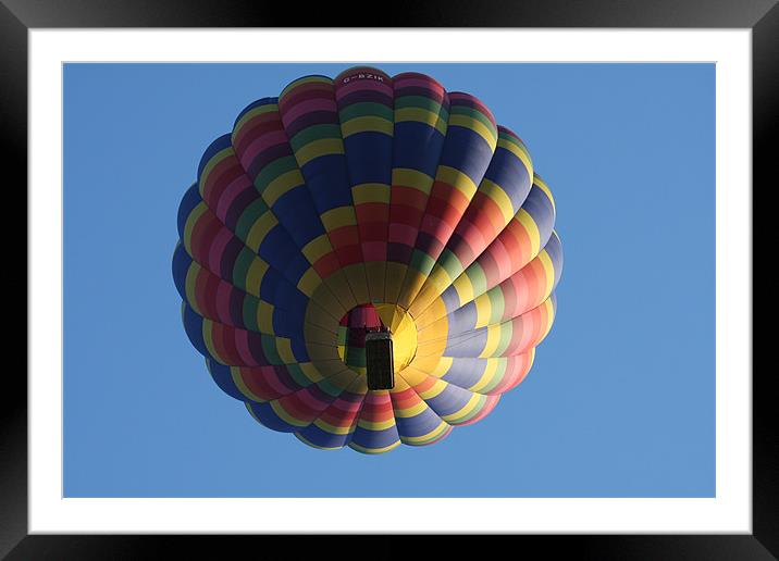 Hot Air Balloon Framed Mounted Print by Ian Shadlock