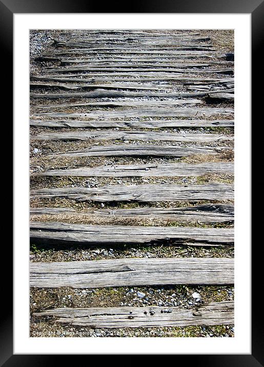 Bumpy path Framed Mounted Print by Alfani Photography