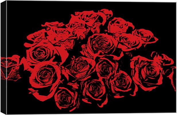 Red or Black Canvas Print by Eddie Howland