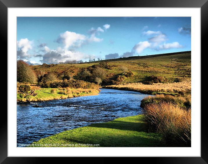 Landacre Exmoor Framed Mounted Print by Alexia Miles