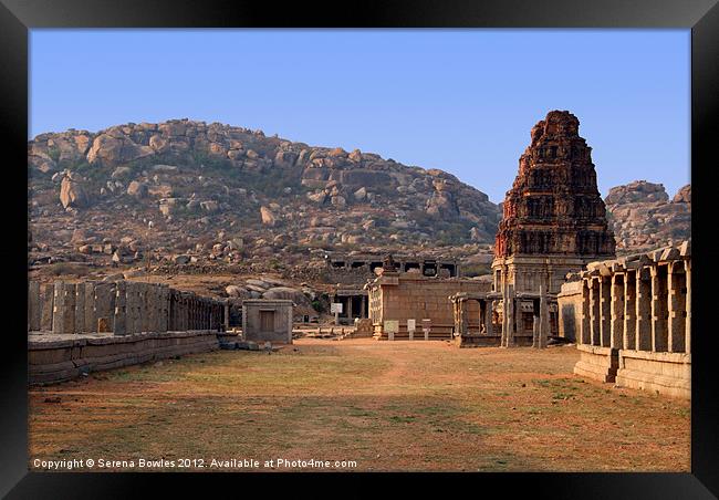 Achyutaraya Temple, Hampi, Karnataka, India Framed Print by Serena Bowles