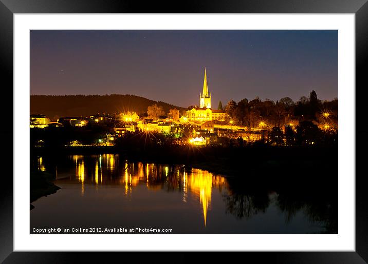 Ross-on-Wye Reflections Framed Mounted Print by Ian Collins