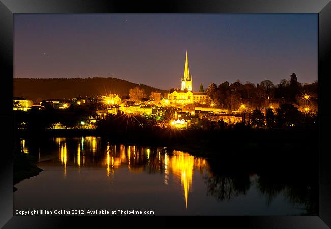 Ross-on-Wye Reflections Framed Print by Ian Collins