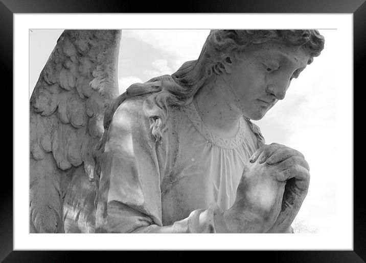 Praying Angel Framed Mounted Print by Adrian Wilkins