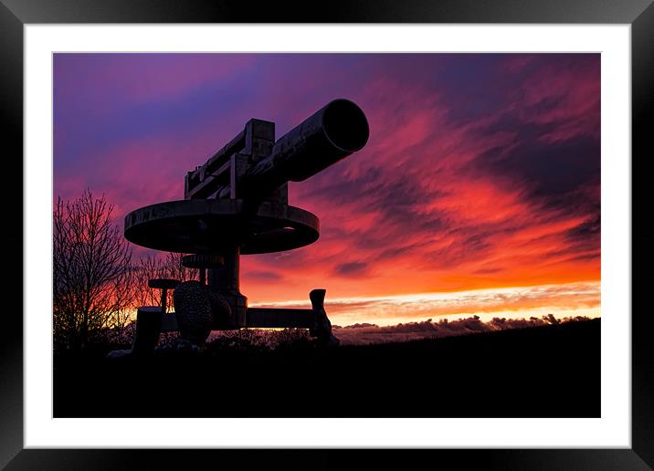 Consett Sculpture Framed Mounted Print by Northeast Images