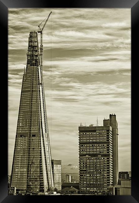 The Shard - Tallest Building in Europe Framed Print by Vinicios de Moura