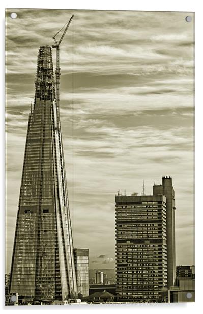 The Shard - Tallest Building in Europe Acrylic by Vinicios de Moura