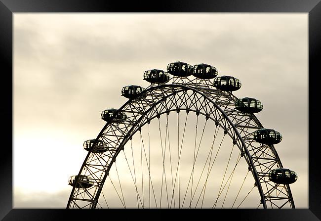 London Eye Framed Print by Vinicios de Moura