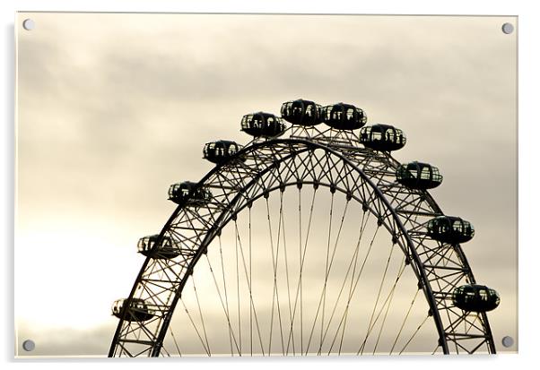 London Eye Acrylic by Vinicios de Moura