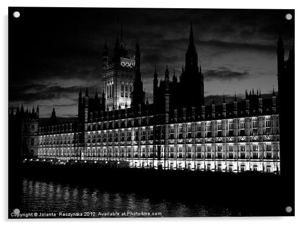 Parliament Acrylic by Jolanta  Raczynska