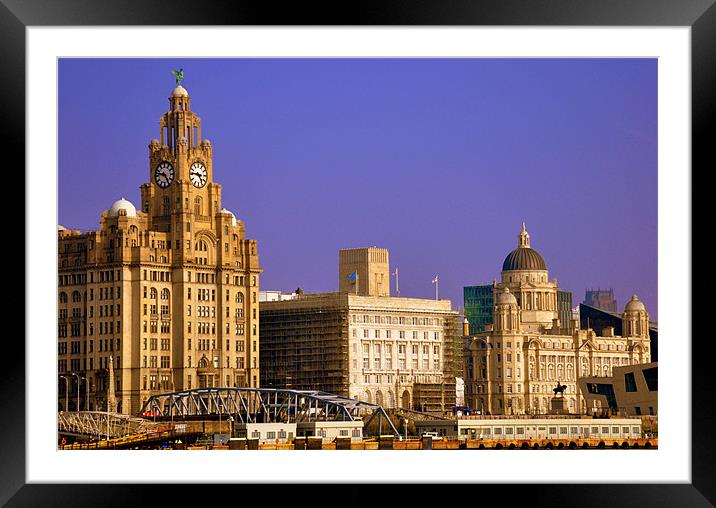 liverpool Framed Mounted Print by sue davies