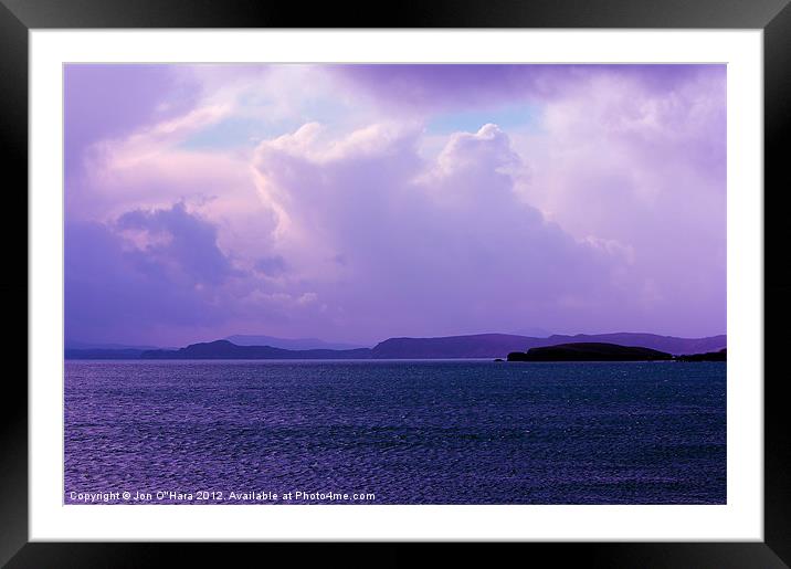 HEBRIDES BRAIGHE RIPPLE WATERS Framed Mounted Print by Jon O'Hara