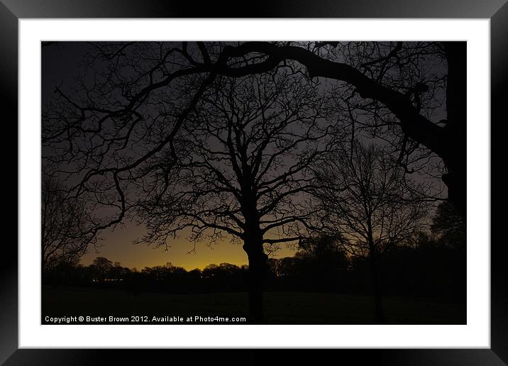 Night-time over Stirlingshire Framed Mounted Print by Buster Brown