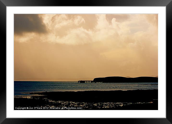 HEBRIDES BRAIGHE RIPPLE WATERS Framed Mounted Print by Jon O'Hara