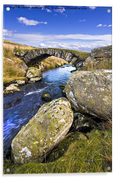 the sheep bridge Acrylic by meirion matthias