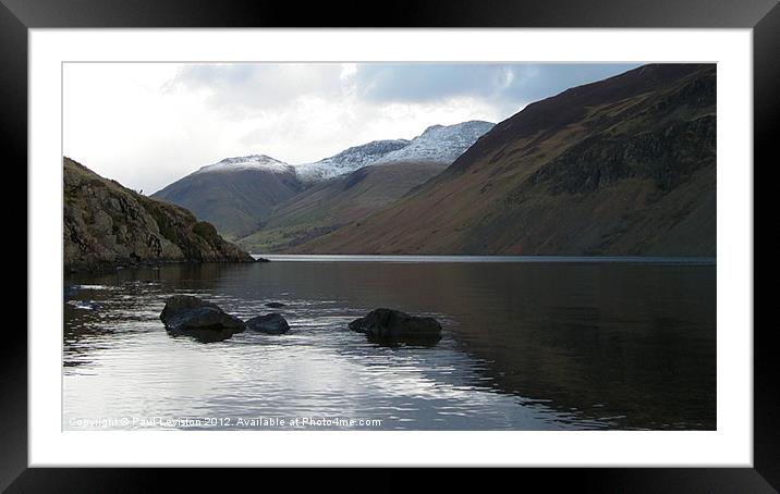 1.Wast Water (Winter) Framed Mounted Print by Paul Leviston