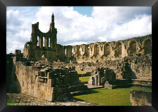 Byland Abbey Framed Print by Debra Kelday