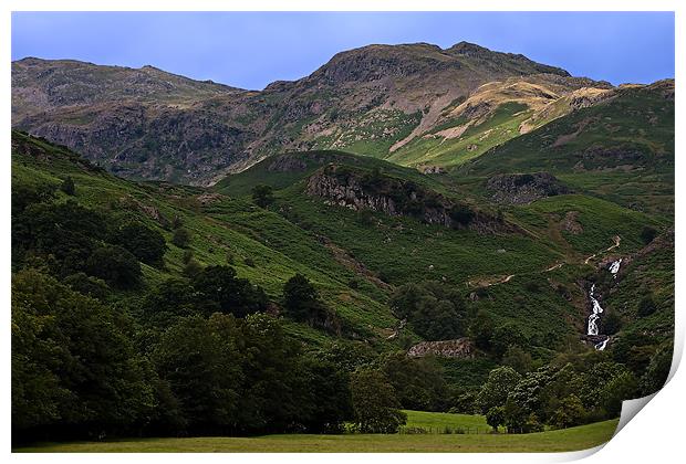 Pathway to Easedale Tarn Print by Roger Green