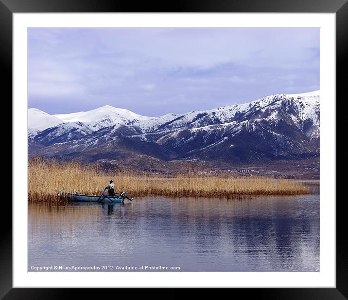 Fisherman 1 Framed Mounted Print by Alfani Photography