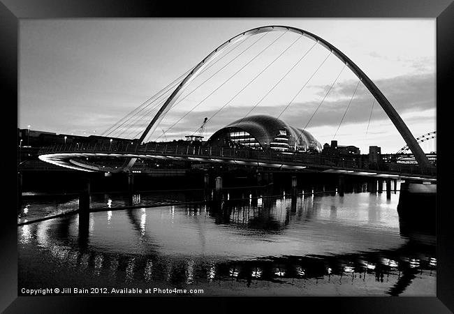 Gateshead Millennium Bridge Framed Print by Jill Bain