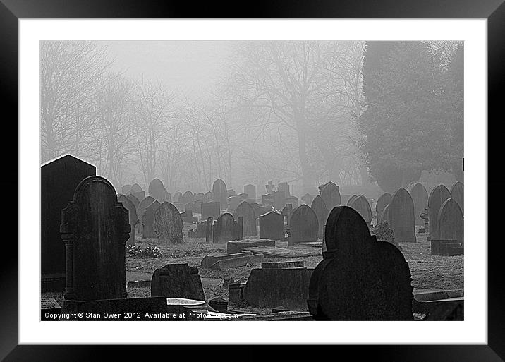 Misty Graves Framed Mounted Print by Stan Owen