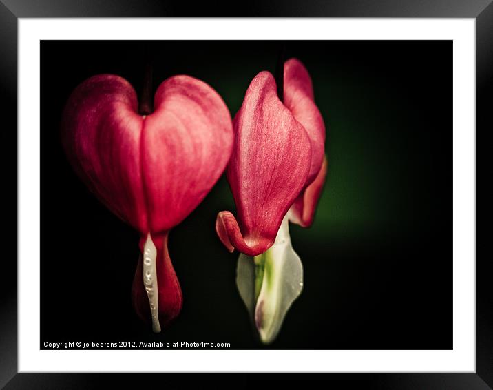 matters of the heart Framed Mounted Print by Jo Beerens