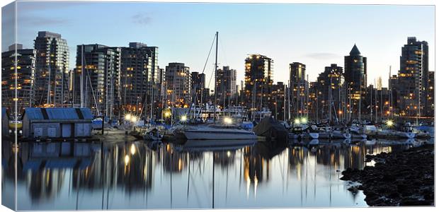 Cold Coal Harbour Canvas Print by Oliver Firkins