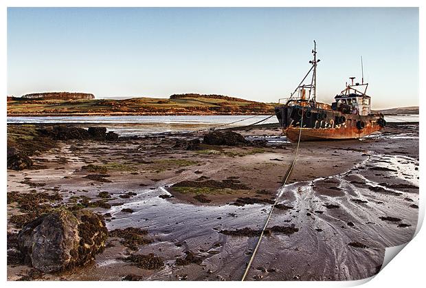 Ross Bay Shipwreck Scotland Print by Derek Beattie