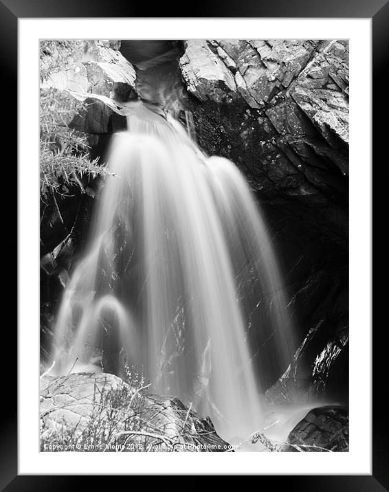 Bruar Falls Framed Mounted Print by Lynne Morris (Lswpp)