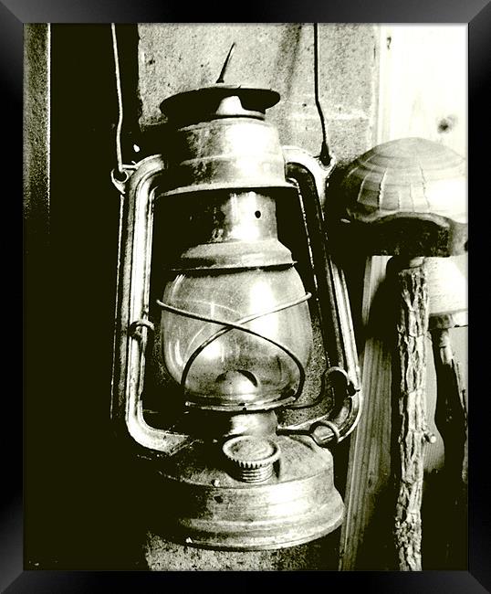 Old Lamp..New Light Framed Print by Doreen Phillips