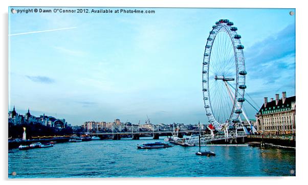 The London Eye Acrylic by Dawn O'Connor