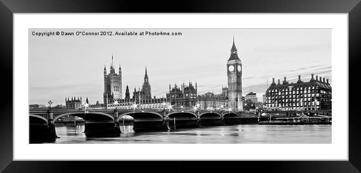 Westminster Framed Mounted Print by Dawn O'Connor