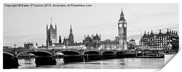 Westminster Print by Dawn O'Connor