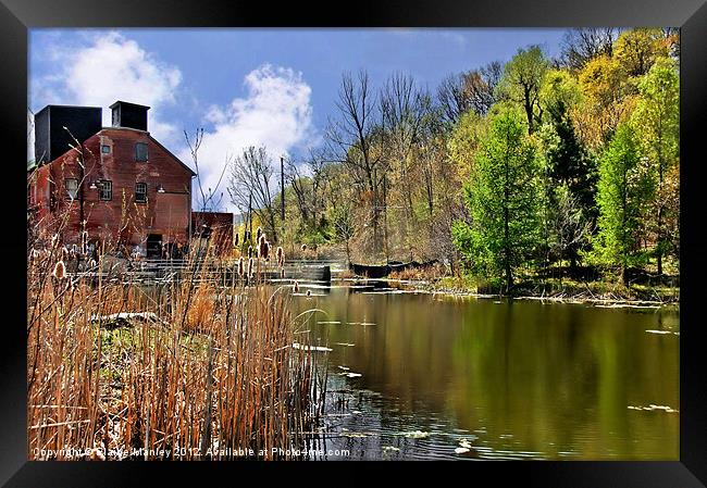 Spring at the Old Mill Framed Print by Elaine Manley