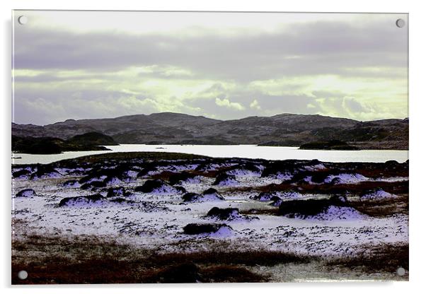 HEBRIDES CENTRAL HEARTLAND OF LEWIS 1 Acrylic by Jon O'Hara