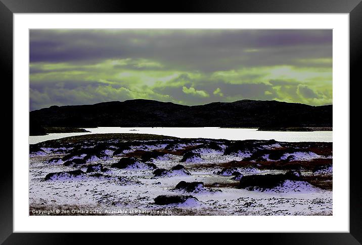 HEBRIDES CENTRAL HEARTLAND OF LEWIS 2 Framed Mounted Print by Jon O'Hara