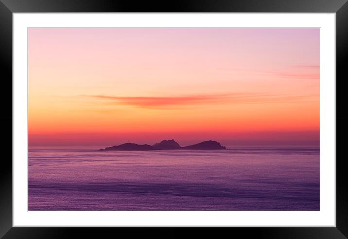 Outer Blaskets after Sunset Framed Mounted Print by Hauke Steinberg