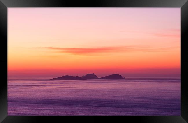 Outer Blaskets after Sunset Framed Print by Hauke Steinberg