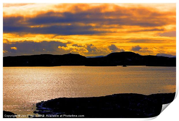 HEBRIDES CENTRAL HEARTLAND OF LEWIS 10 Print by Jon O'Hara